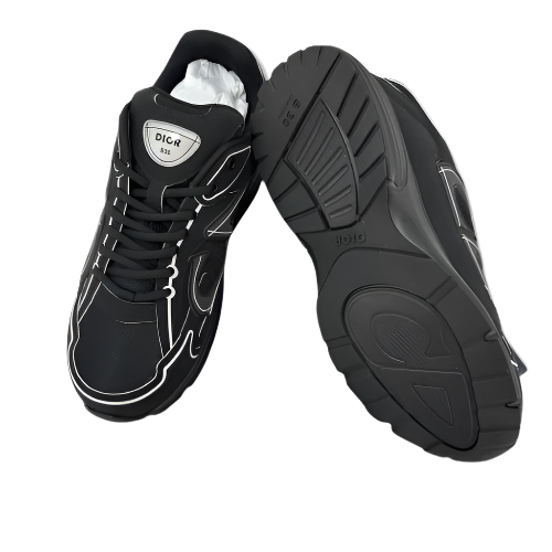 B30-Inspired Sneakers – Triple Black Luxury Style