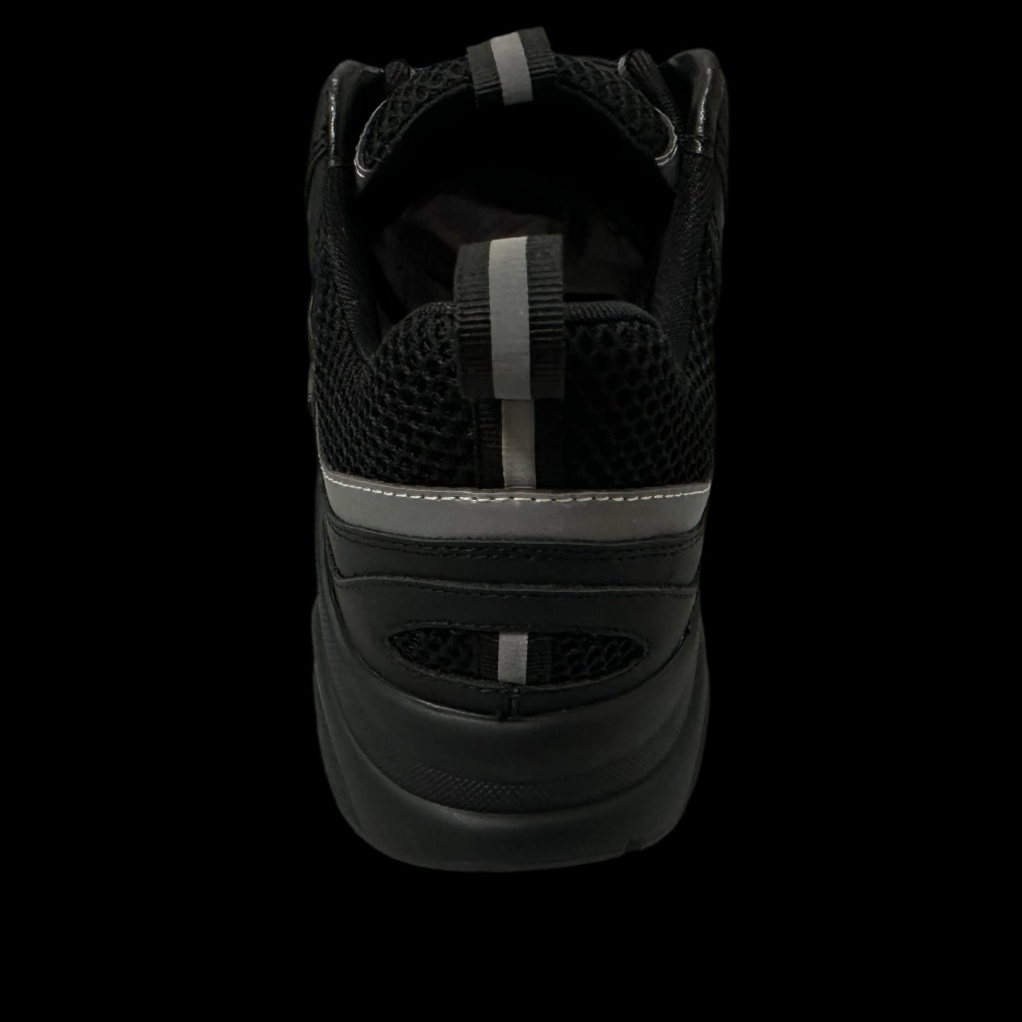 B22-Inspired Sneakers – Black/Silver Luxury Style