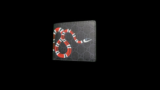 Gucc* Luxury Inspired Kingsnake Bi-Fold Wallet